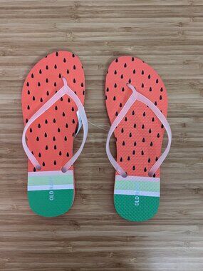Old Navy Watermelon Flip Flops NWT New Sandals Summer
